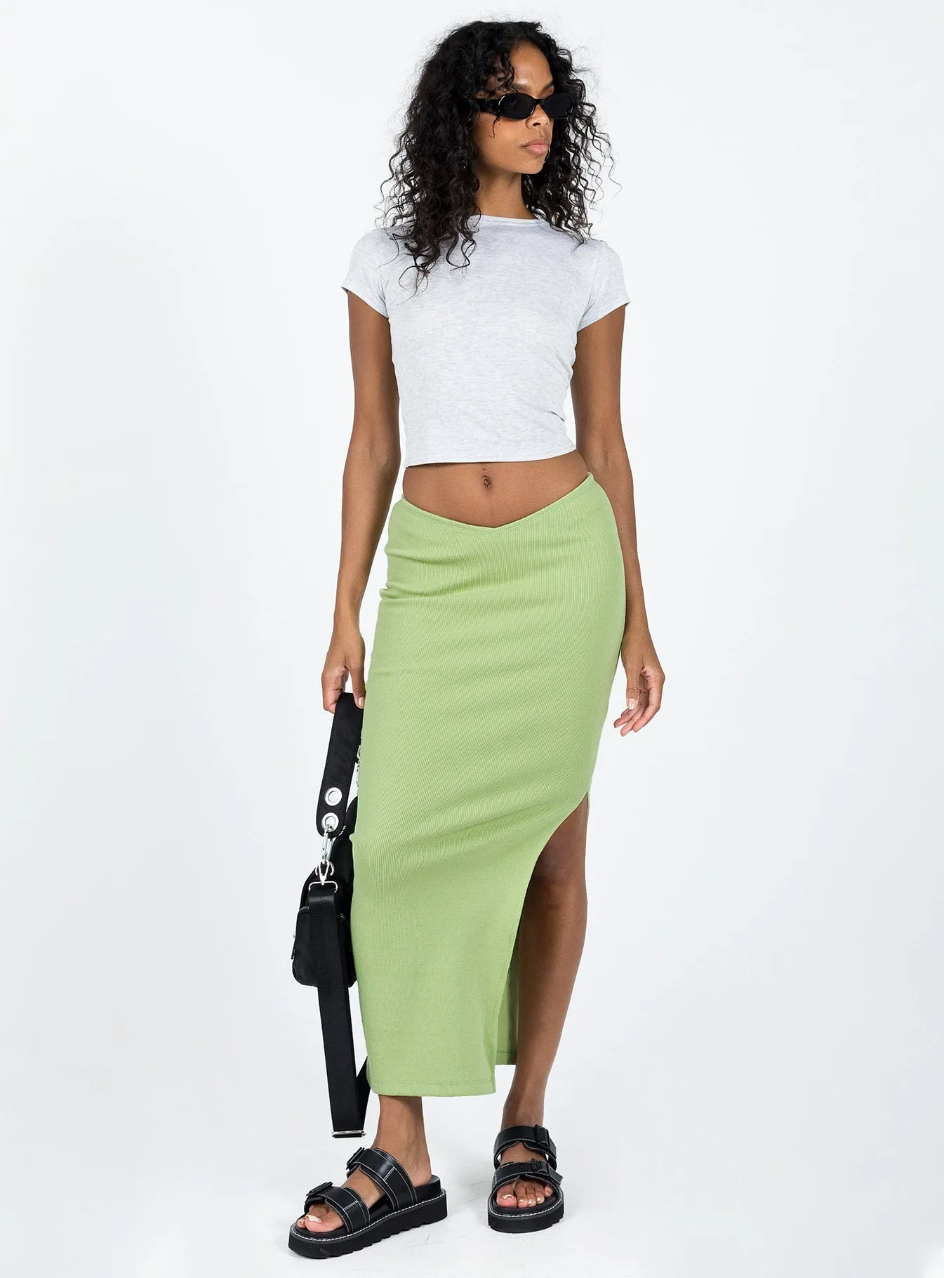 Abigail Midi Skirt Green