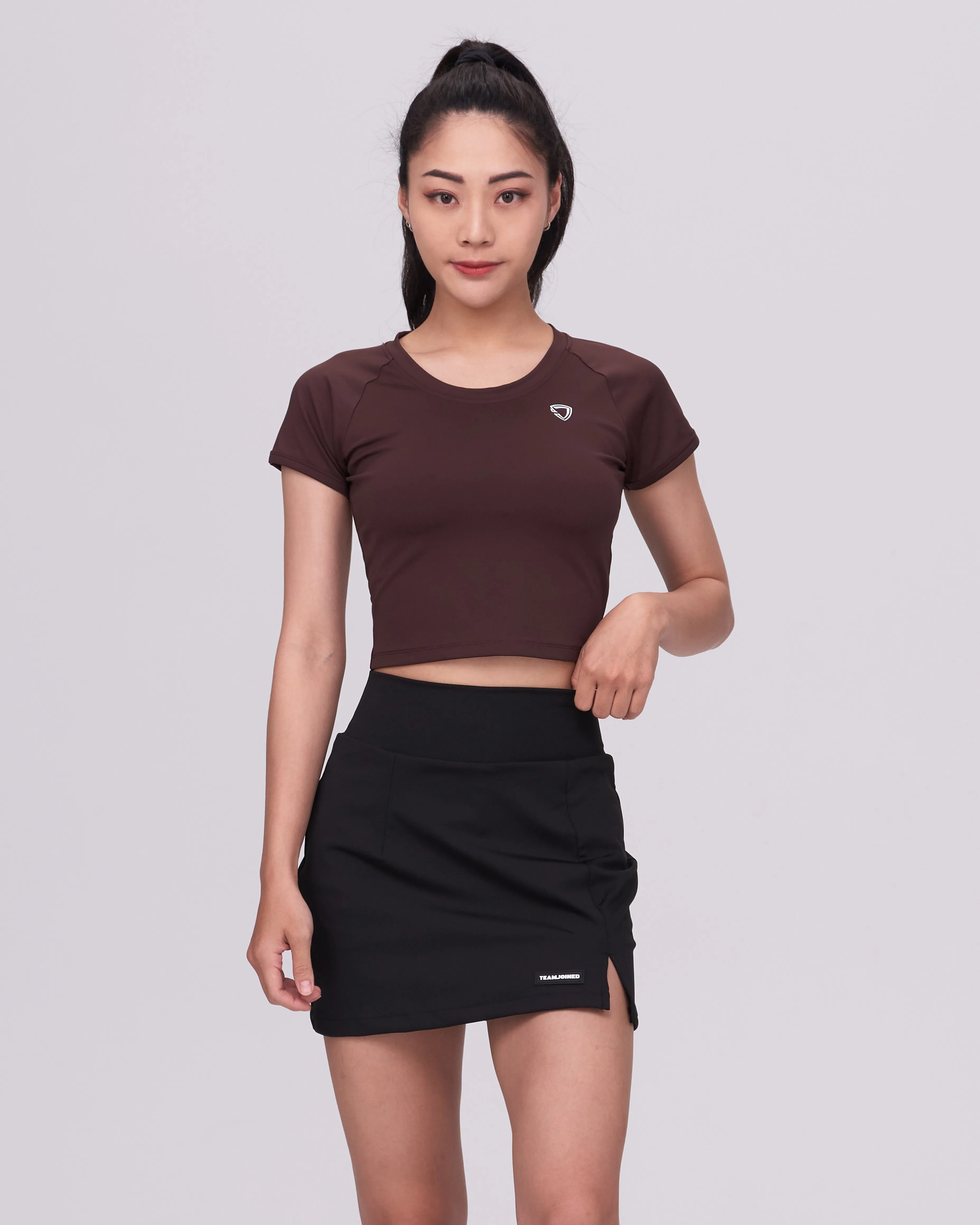 Adapt Scoop Neckline Crop Top