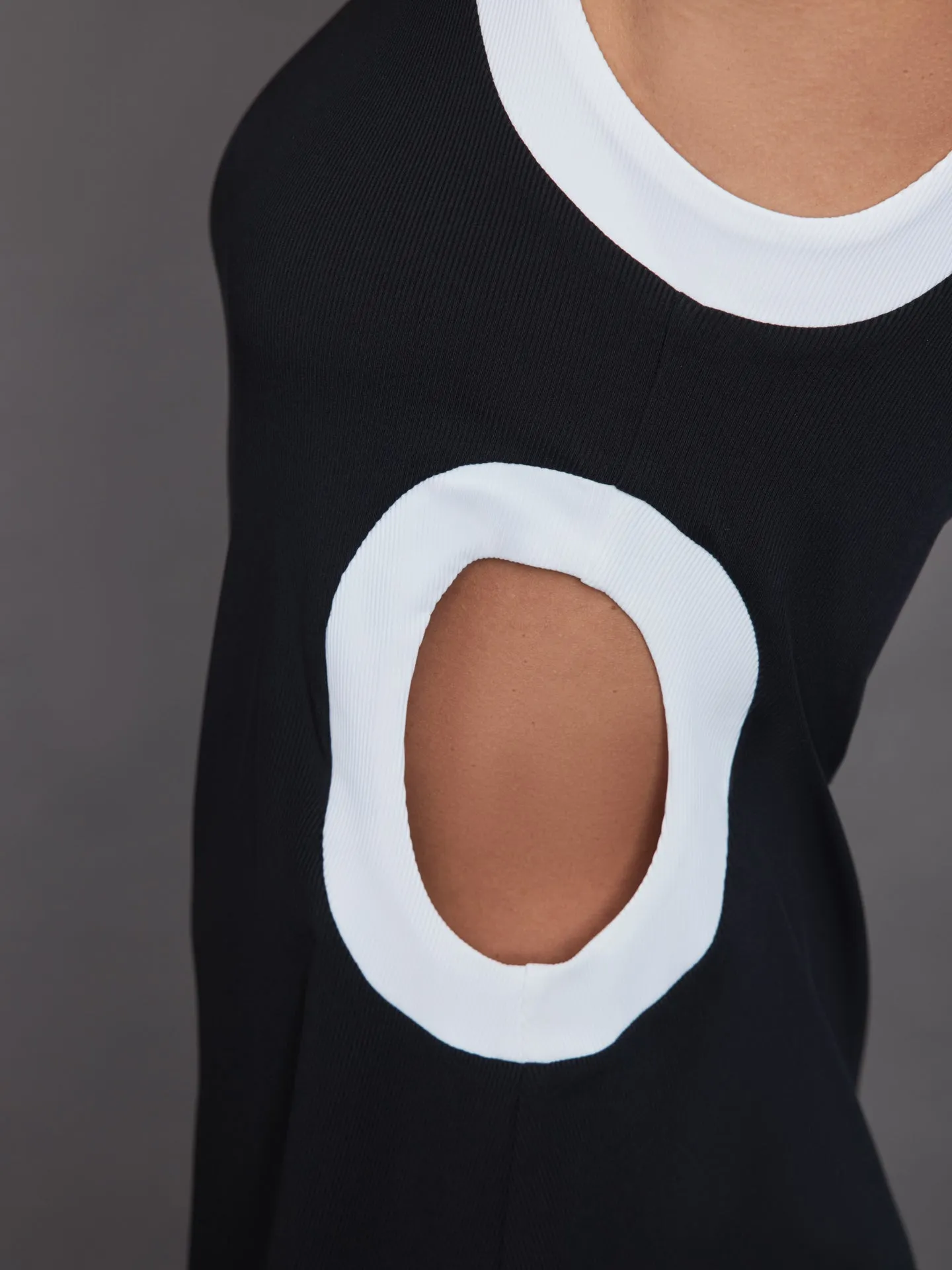 Aperture Dress - Black/White