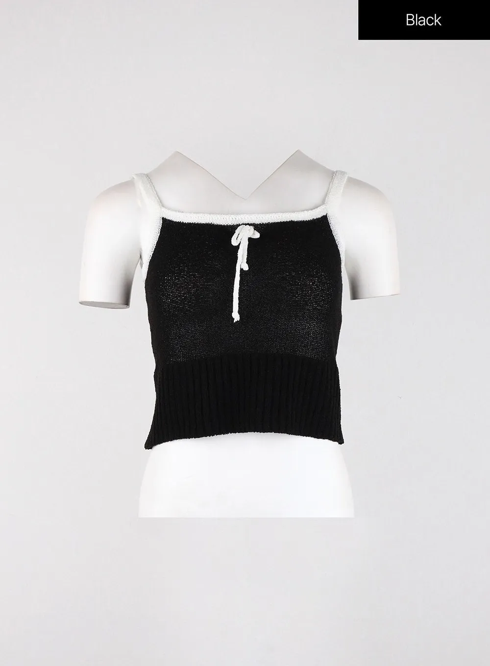 Balletcore Ribbon Crop Tank Top OD327