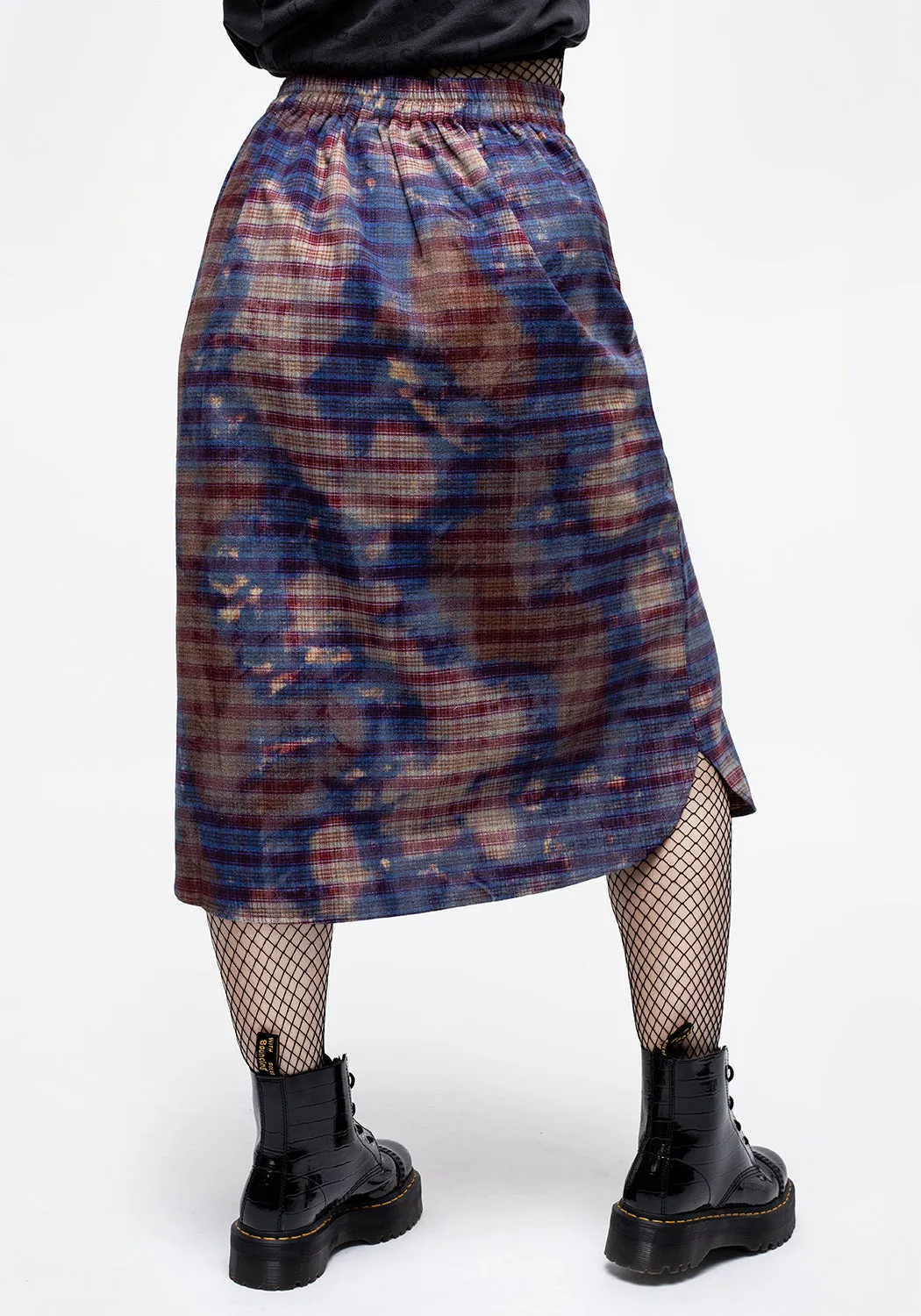 Bleach Shirt Sleeve Tie Midi Skirt