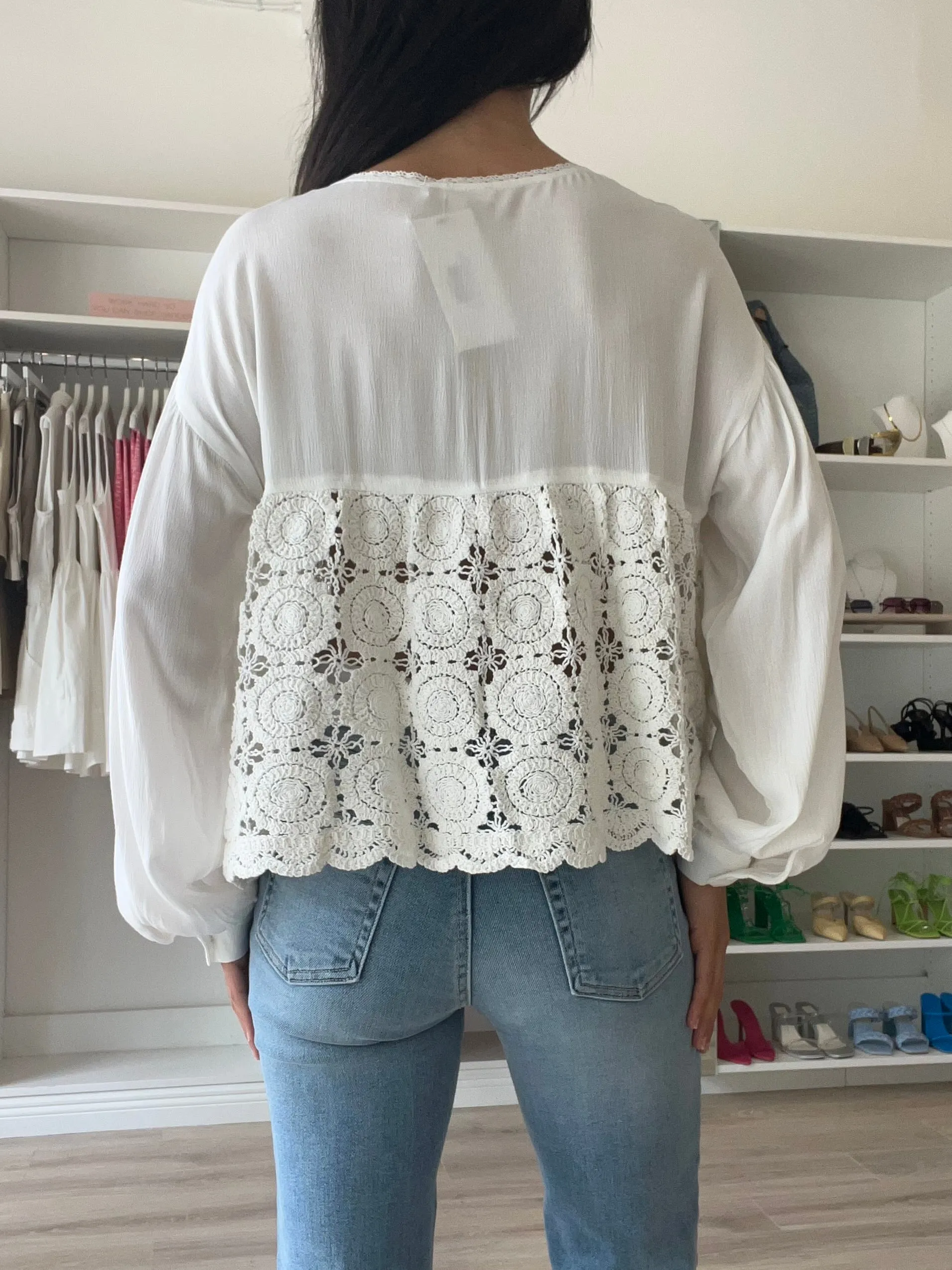 Boho Crochet Blouse