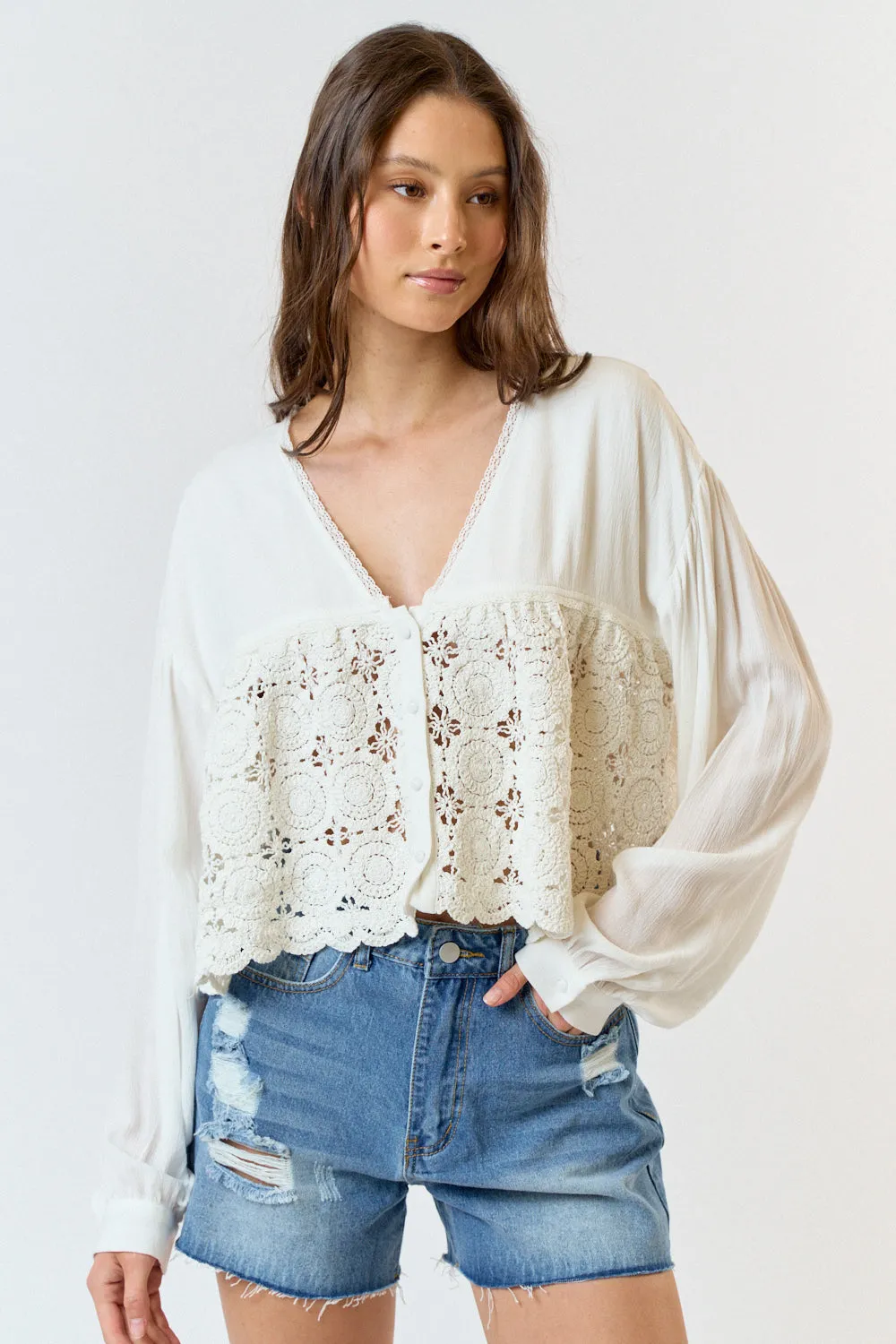 Boho Crochet Blouse