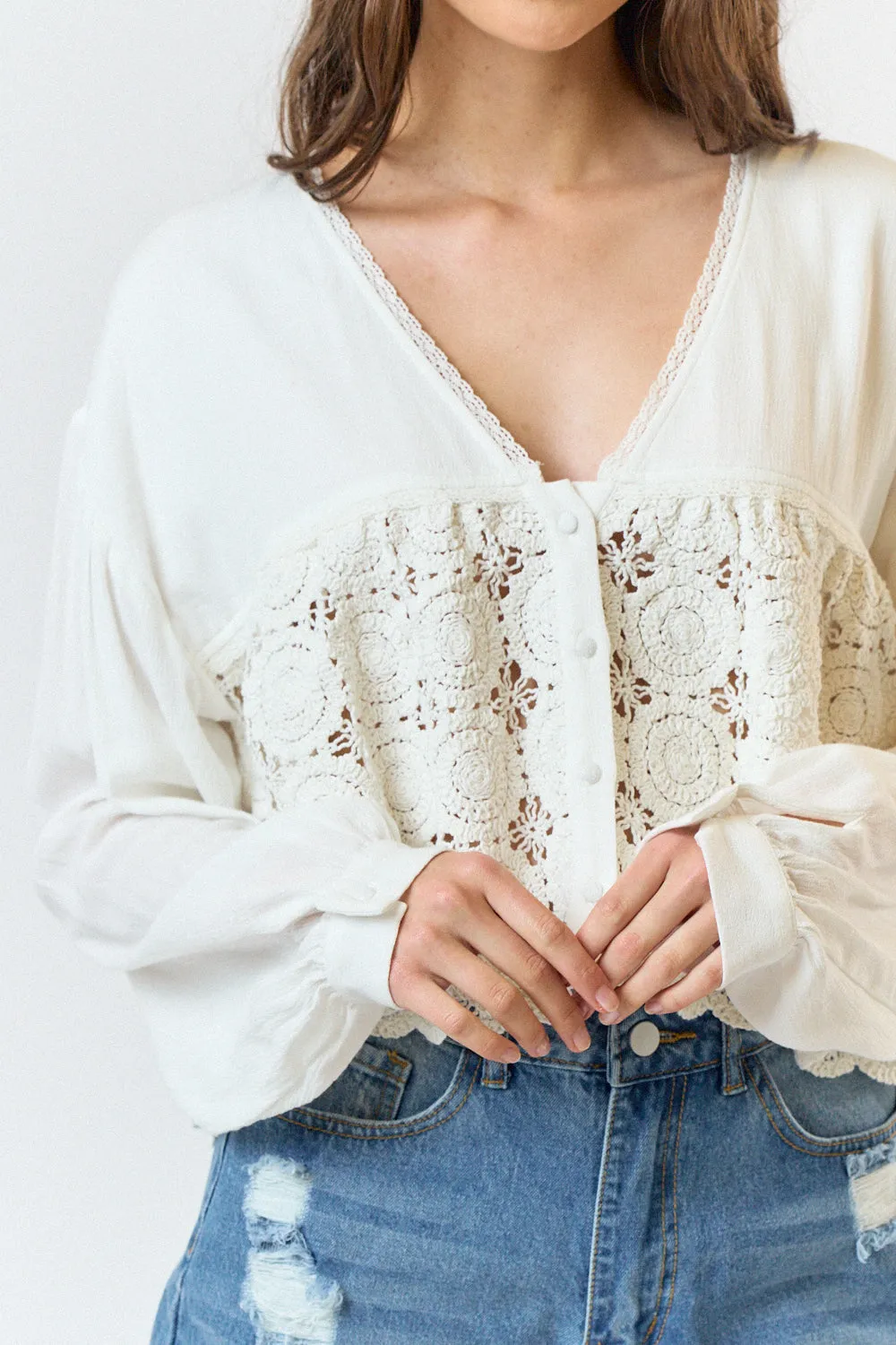 Boho Crochet Blouse