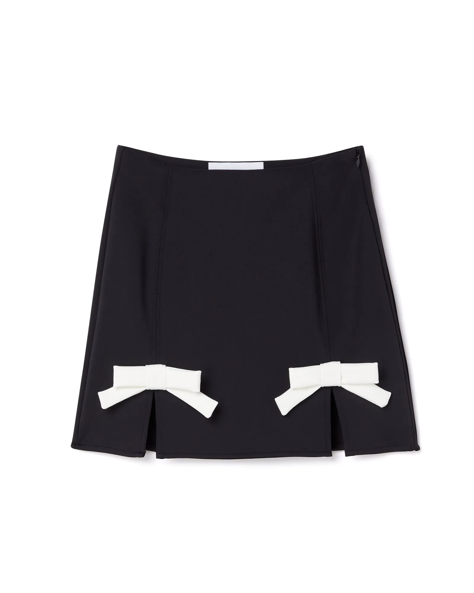 BOW & SLIT MINI SKIRT