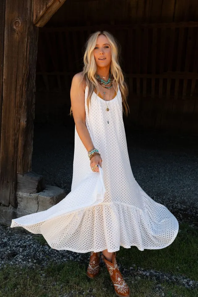 Breezy Days Maxi Dress - Off White