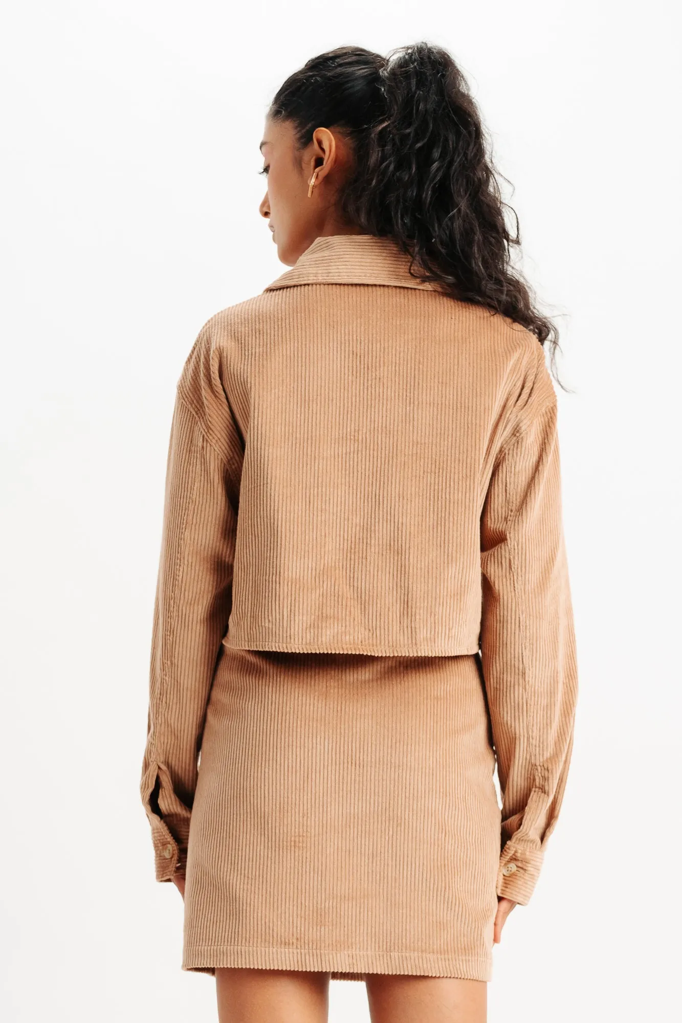 Brown Corduroy Skirt