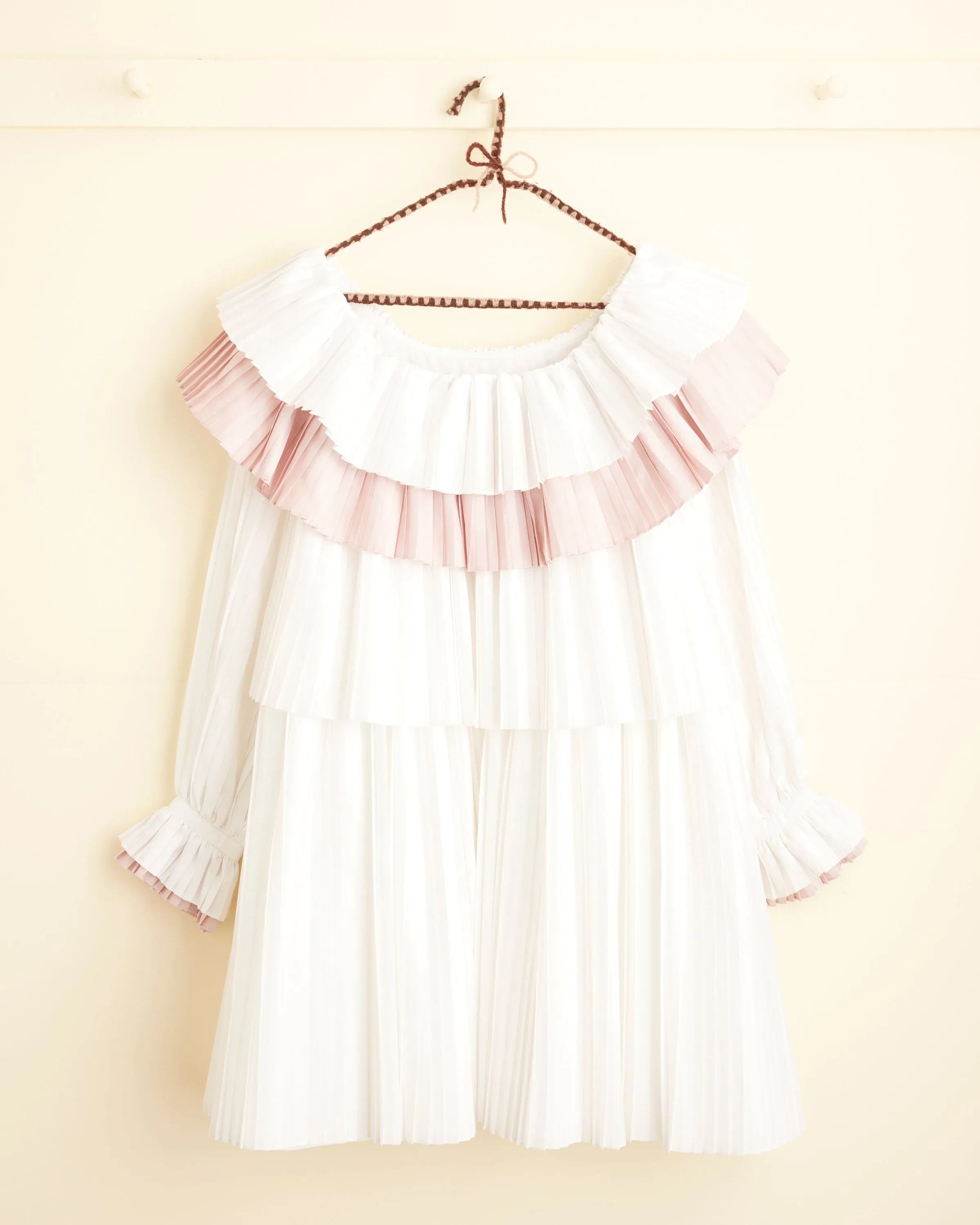 Brunch Dress - Pink/White