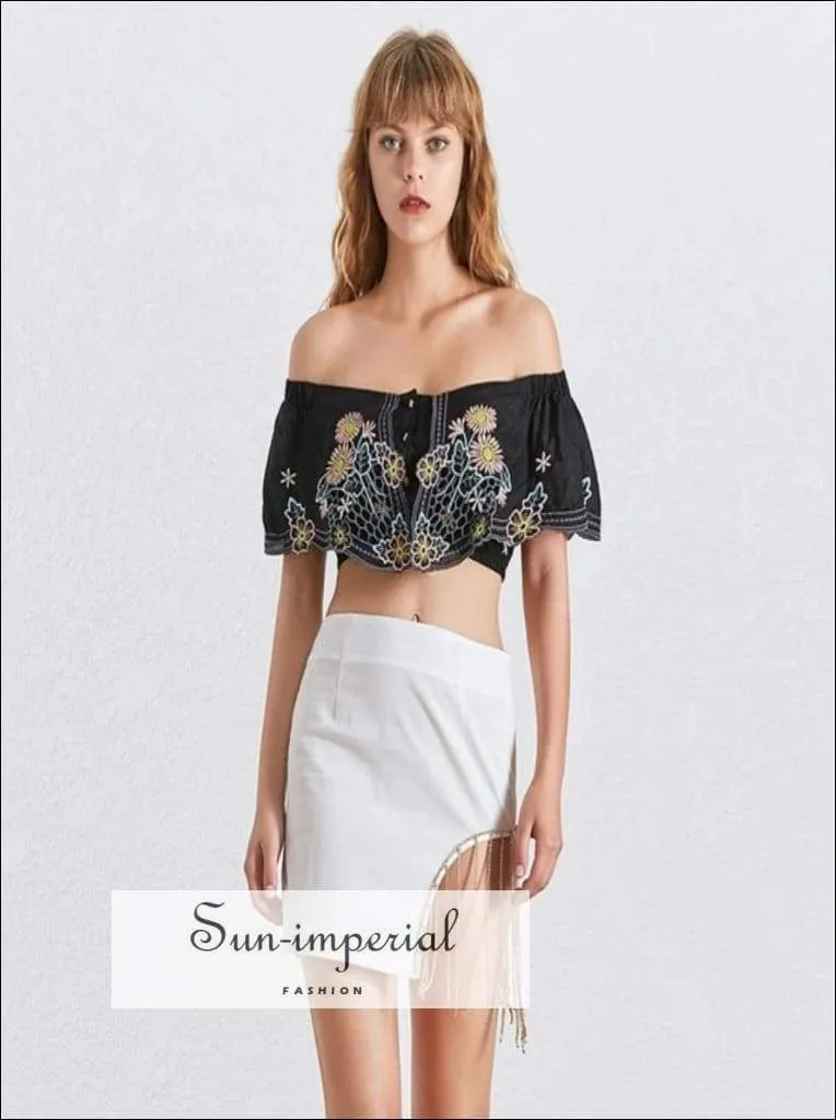 Butterfly top - Summer Short Length Women's Shirt off Shoulder Slash Neck Short Sleeve