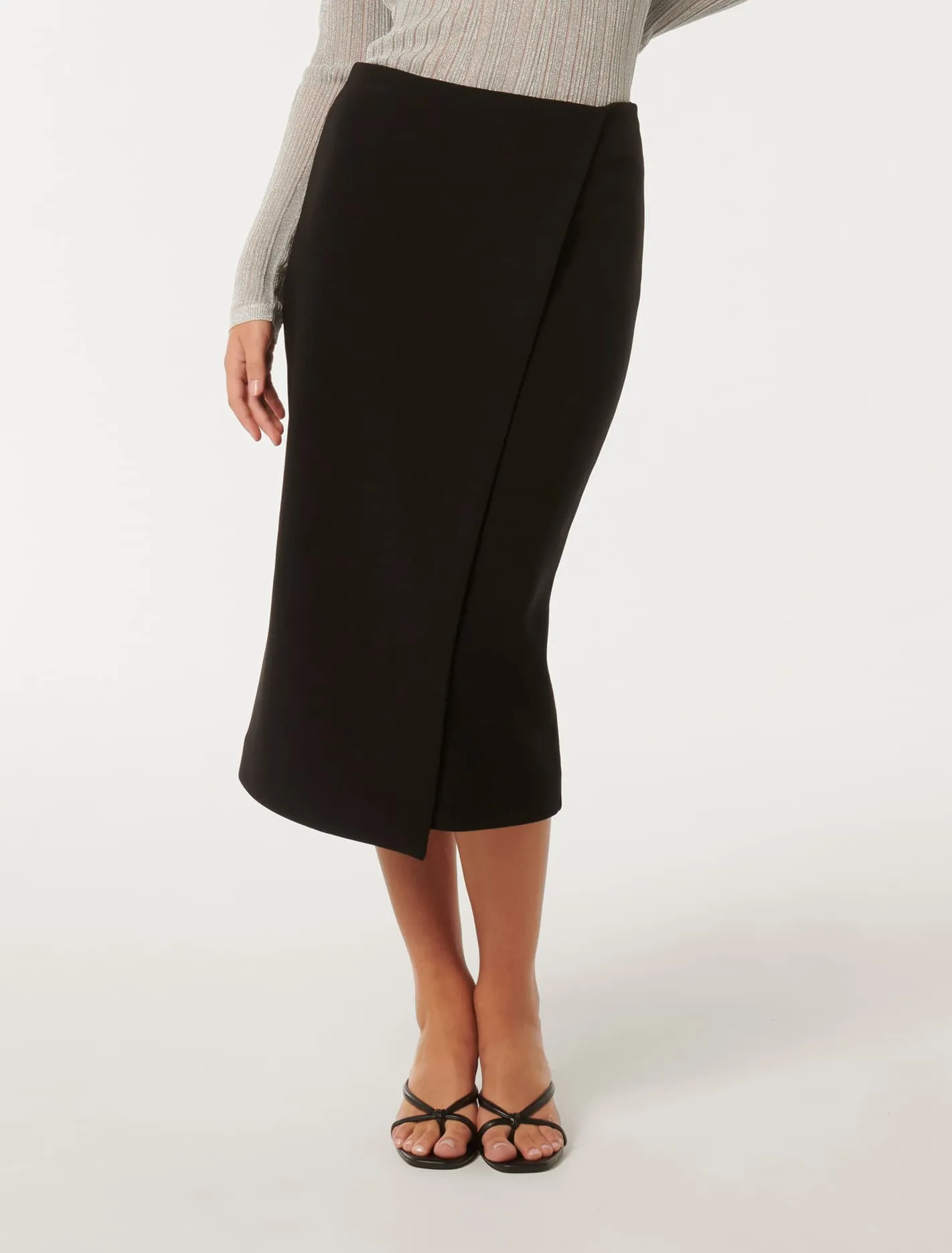 Camilla Crepe Midi Skirt