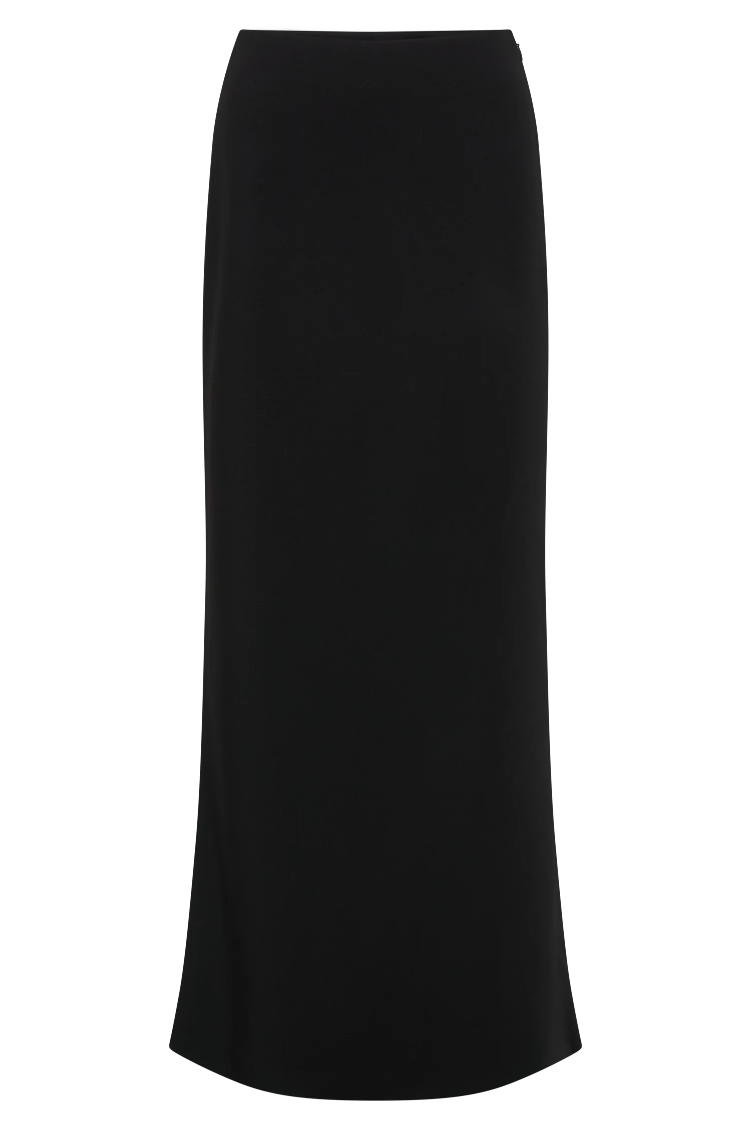 Charlene Slinky Midi Skirt - Black