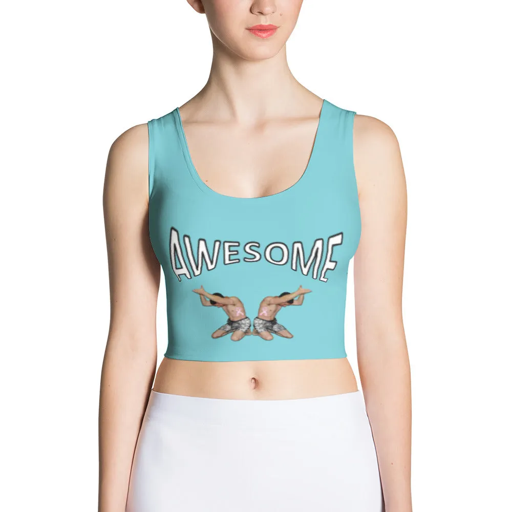 Crop Top Awesome Robin Egg Blue