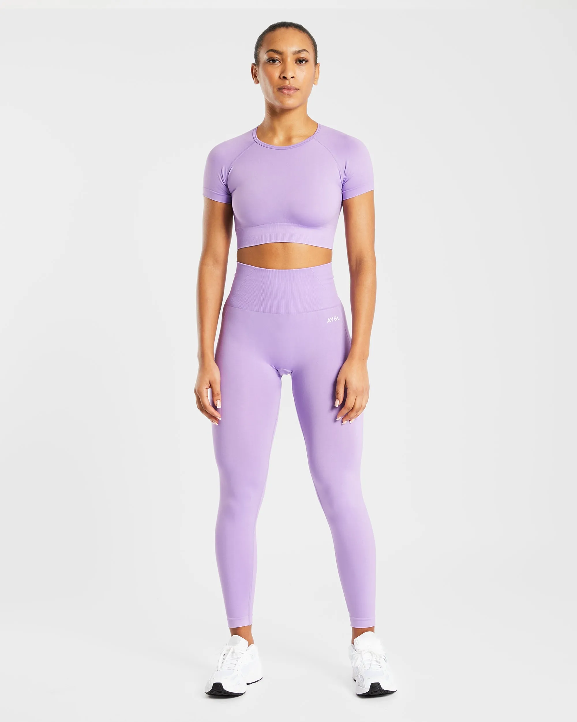 Empower Seamless Crop Top - Purple