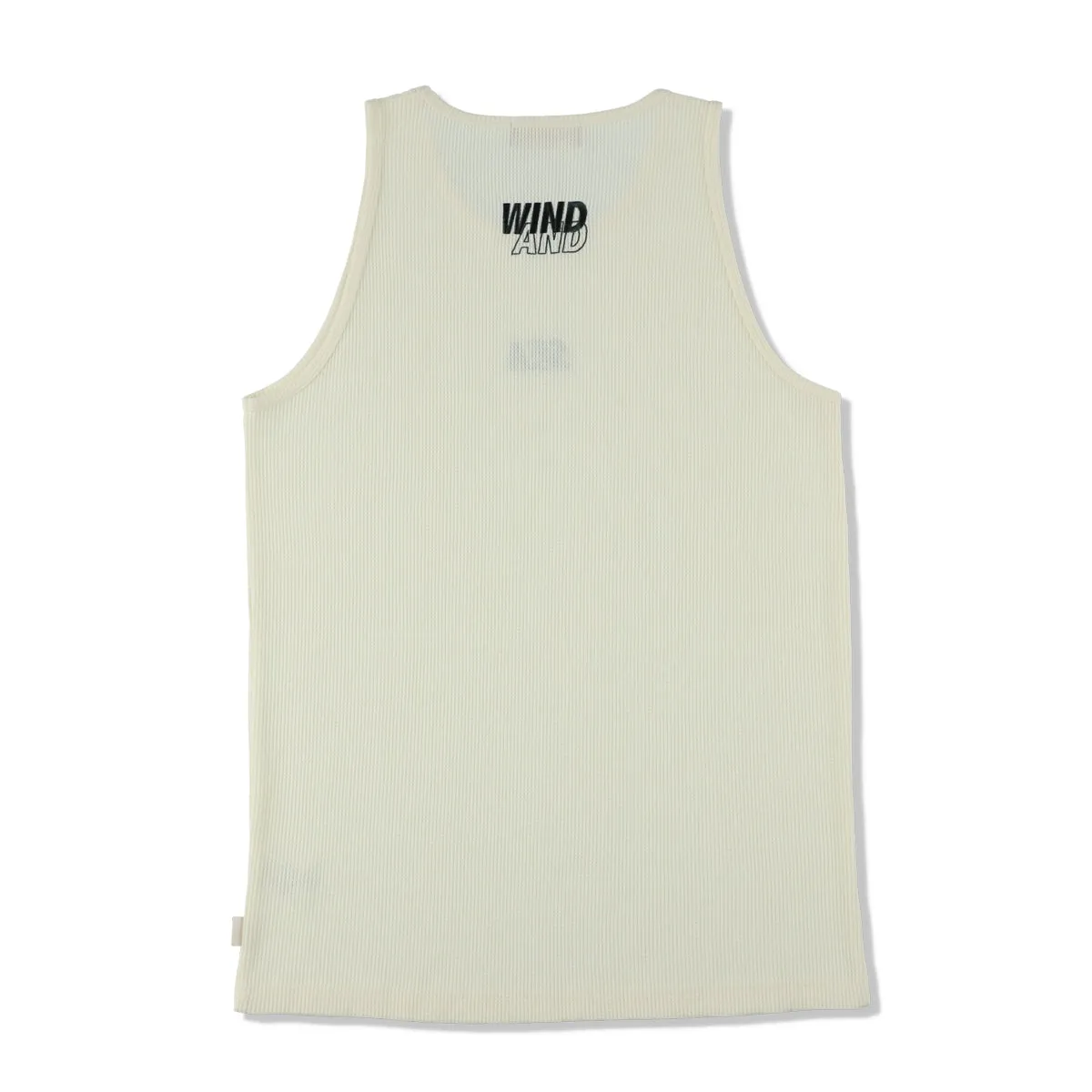 ES_WAFFLE TANK TOP / OFF_WHITE