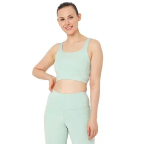 Evolve Padded Crop Top Pastel Jade