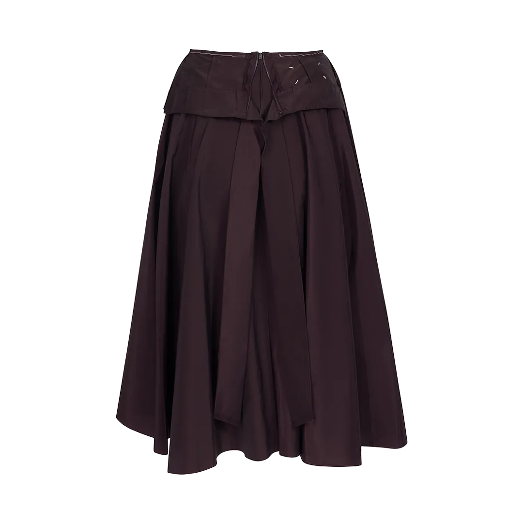 Fit-Flare Midi Skirt