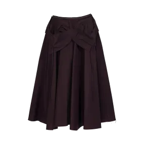 Fit-Flare Midi Skirt