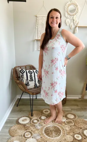 Floral tank top dress