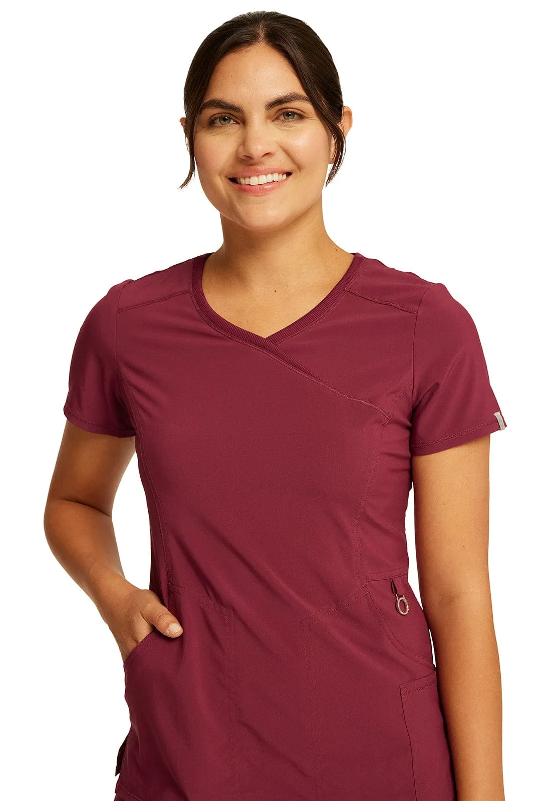 Infinity Mock Wrap Scrub Top 2625A