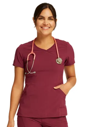 Infinity Mock Wrap Scrub Top 2625A