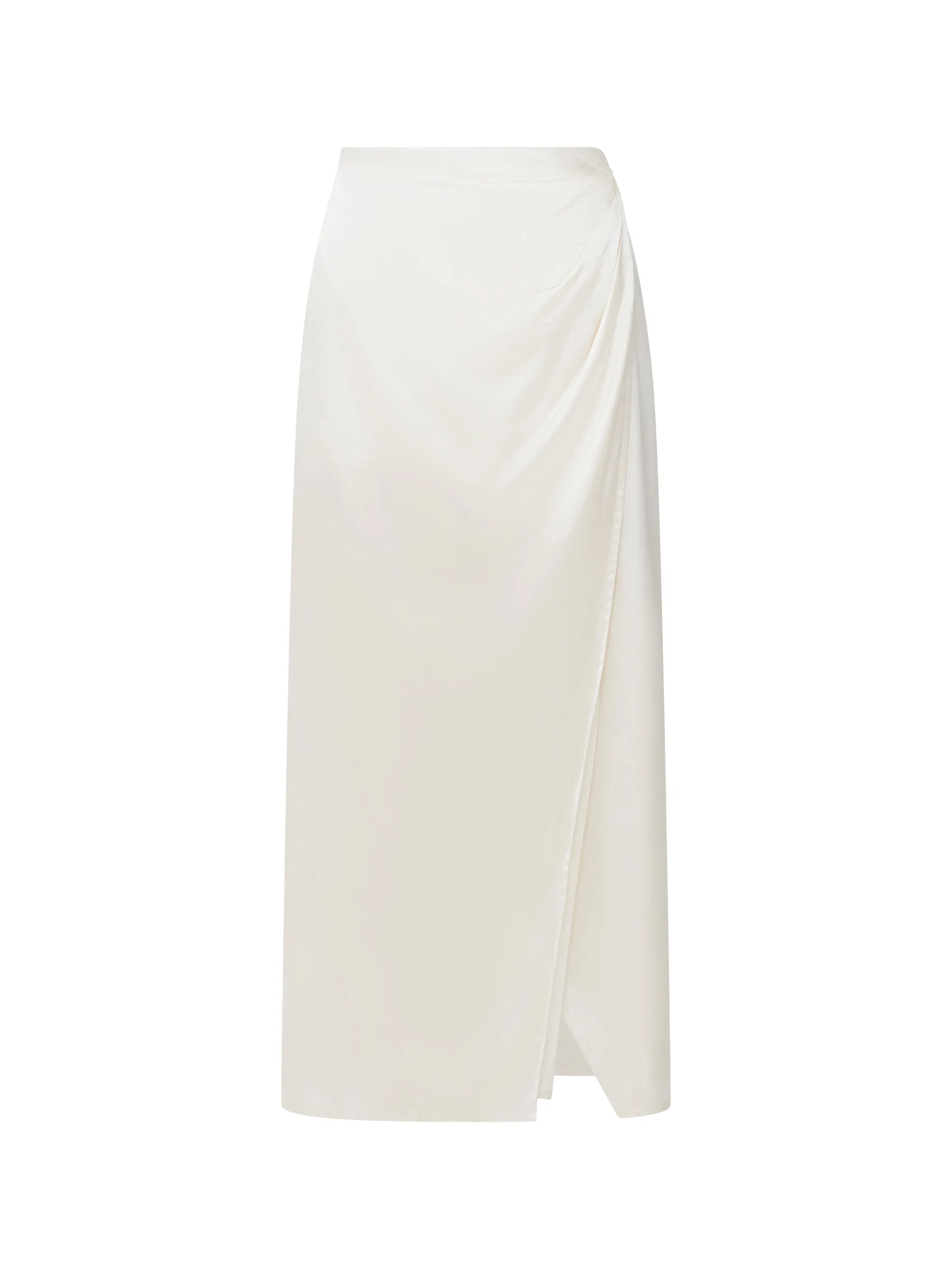 Inu Satin Midi Wrap Skirt