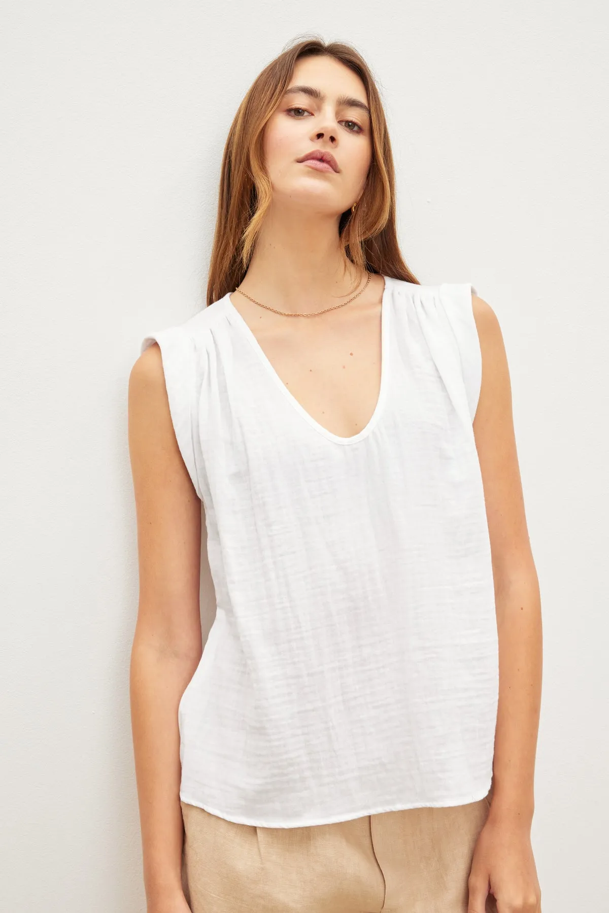 JAYLA COTTON GAUZE TANK TOP