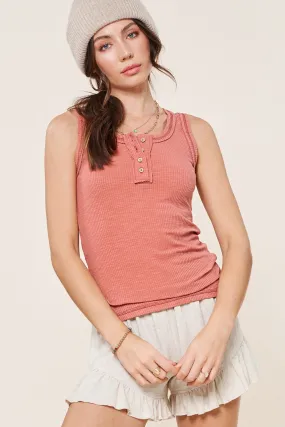 Joey Ribbed Knit Tank Top