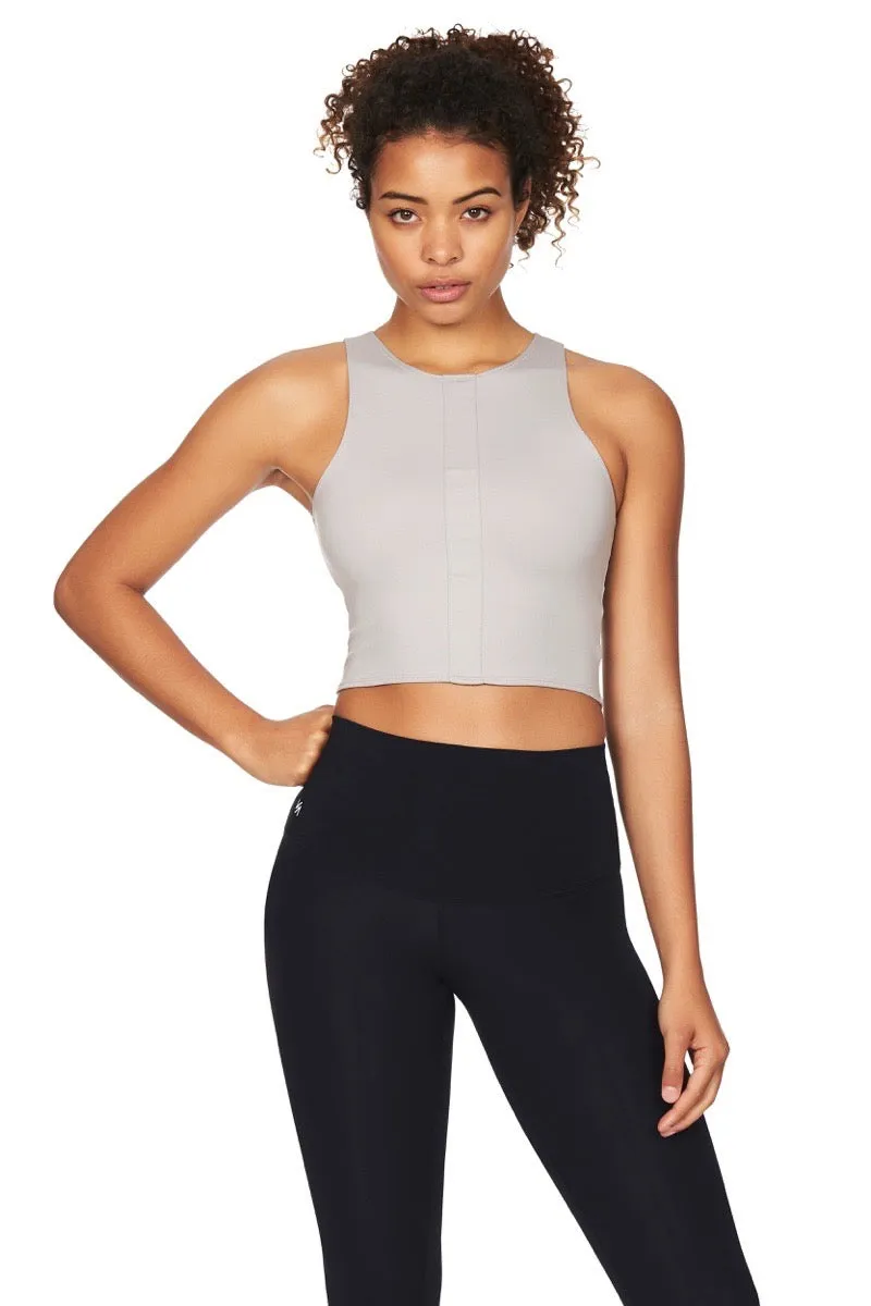 Mila Crop Top in Grey