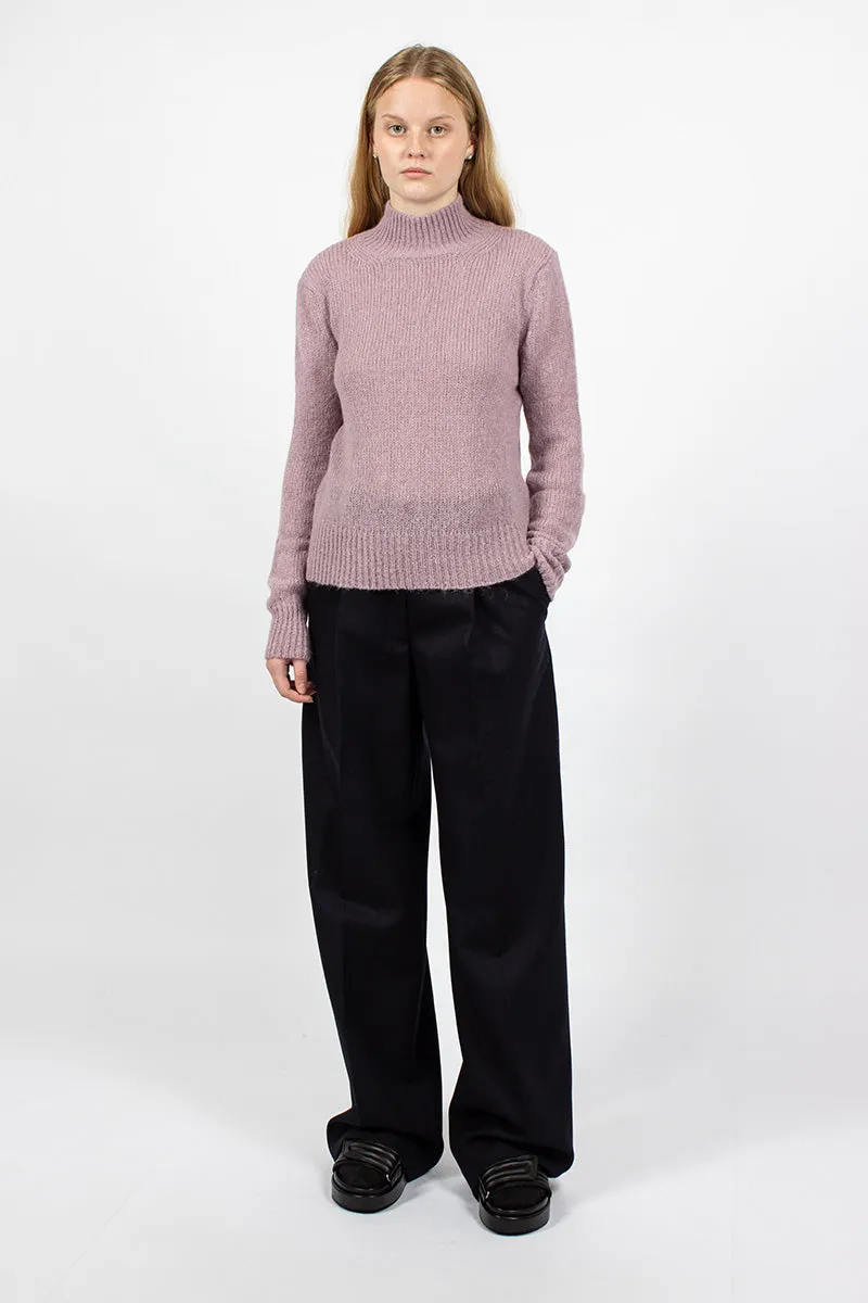 Mock Neck Jumper Lilac