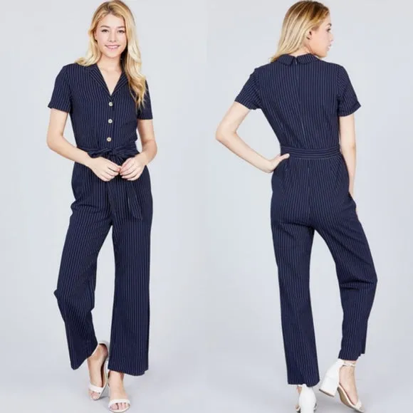 Navy Classy Jumpsuit