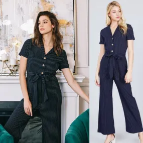 Navy Classy Jumpsuit