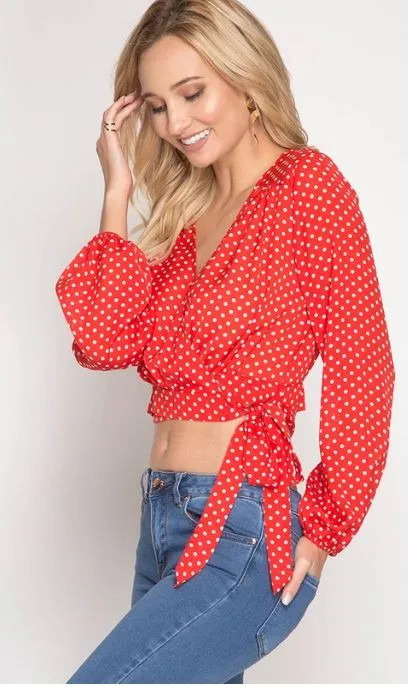 Polka Dot Crop Top