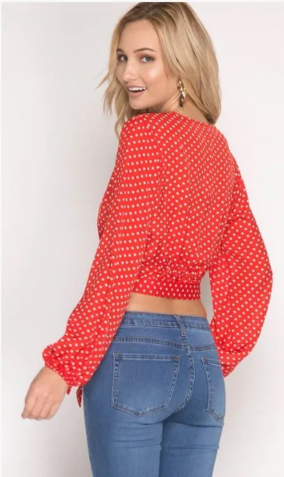 Polka Dot Crop Top