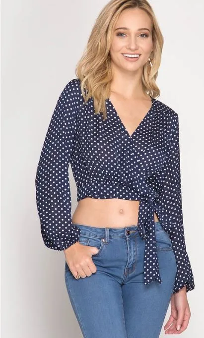 Polka Dot Crop Top