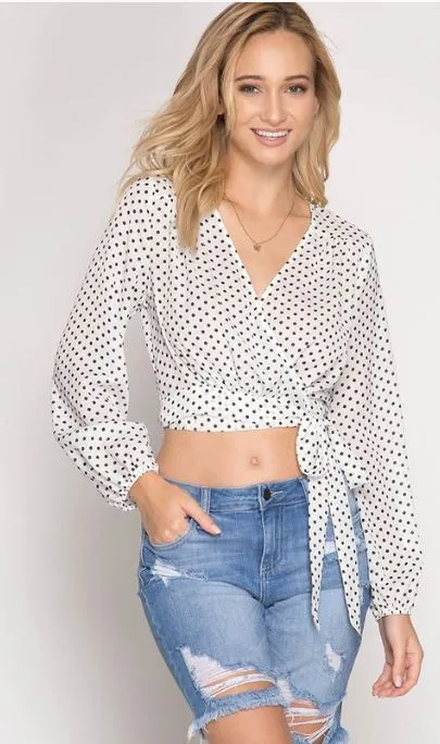 Polka Dot Crop Top