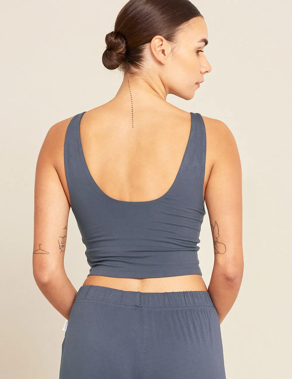 Shelf Bra Crop Top - Storm