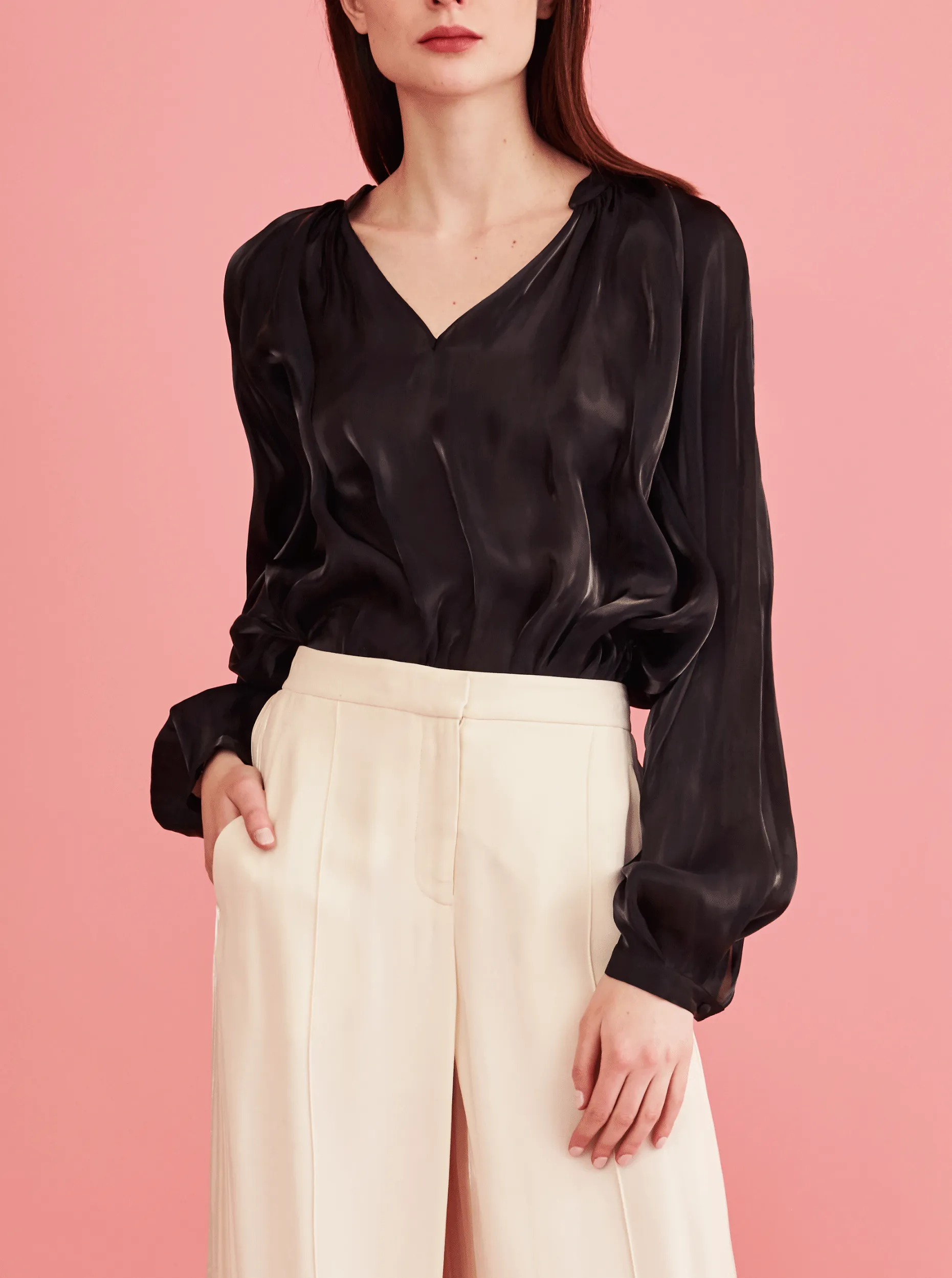 SUKI BLOUSE, BLACK