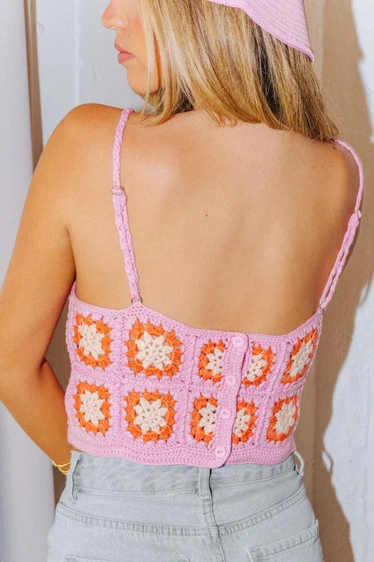 Sweet Songs Crochet Crop Top