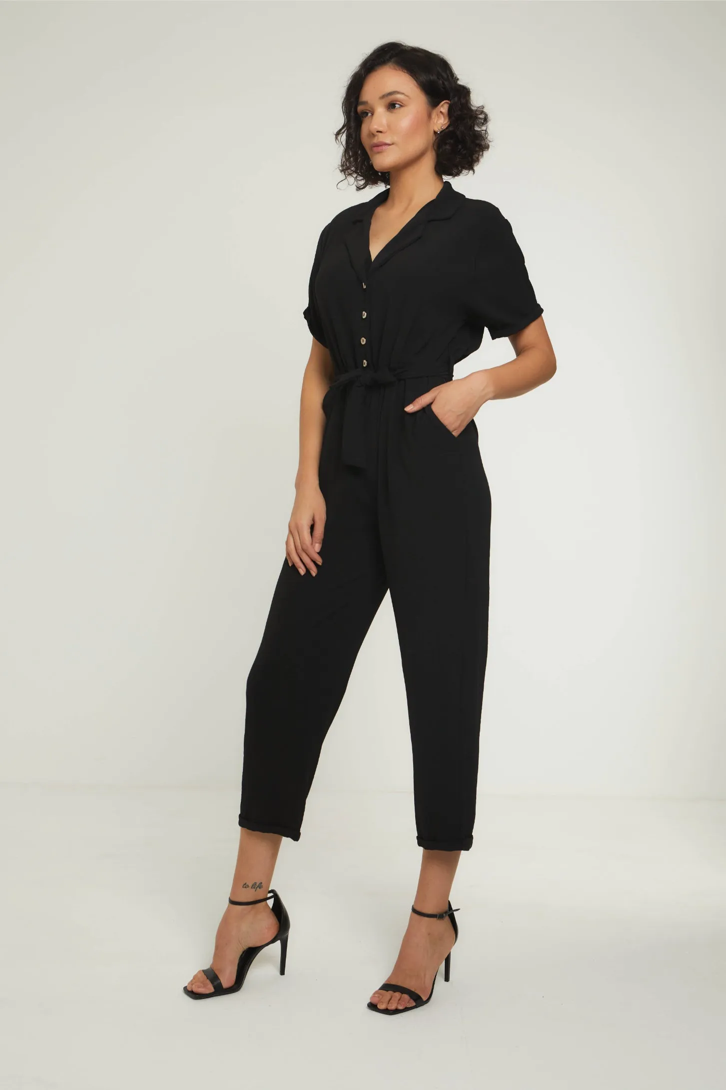 THE ESSENTIAL JUMPSUIT - BLACK