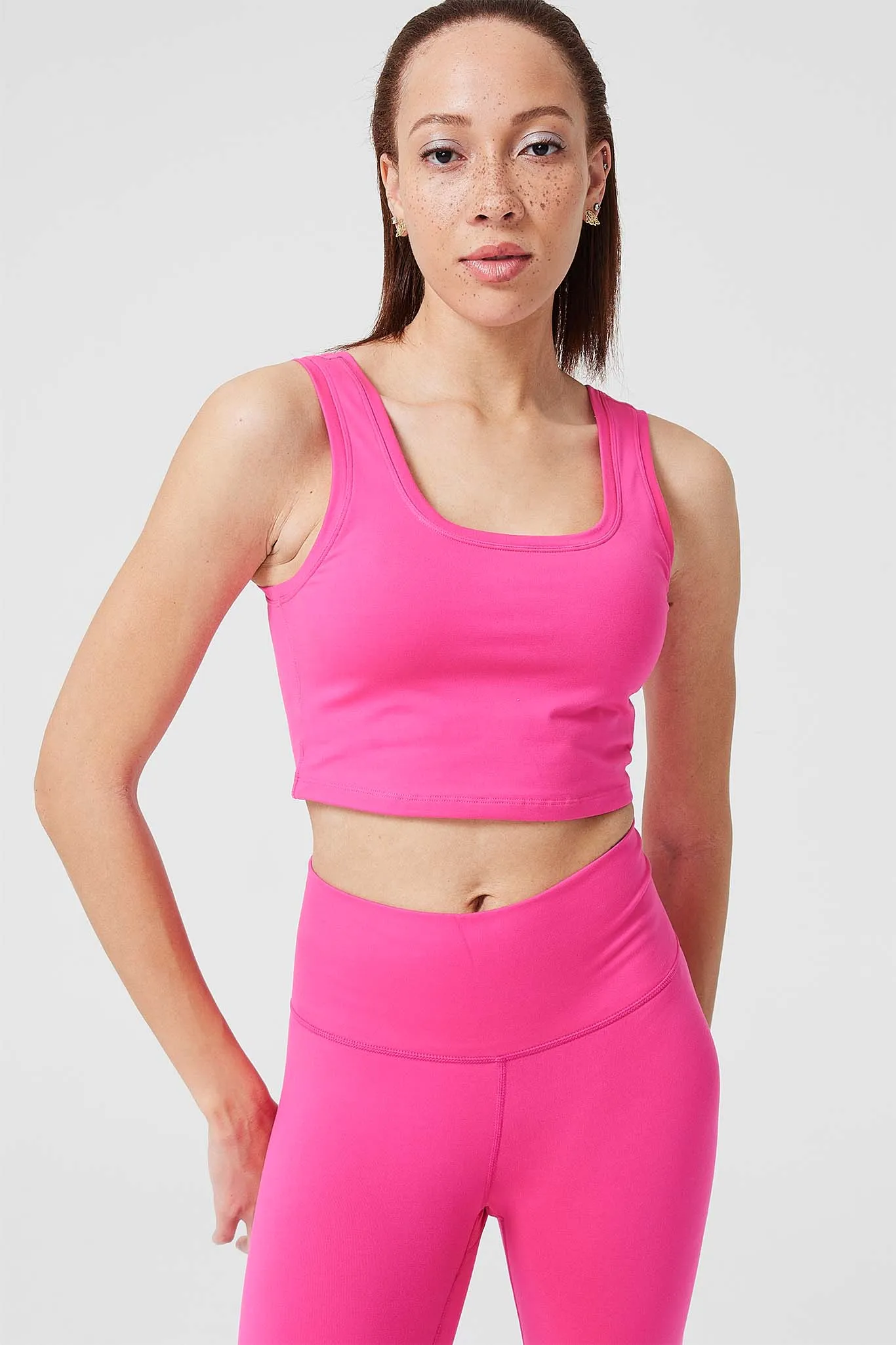 TLC Crop Top in Terez Pink