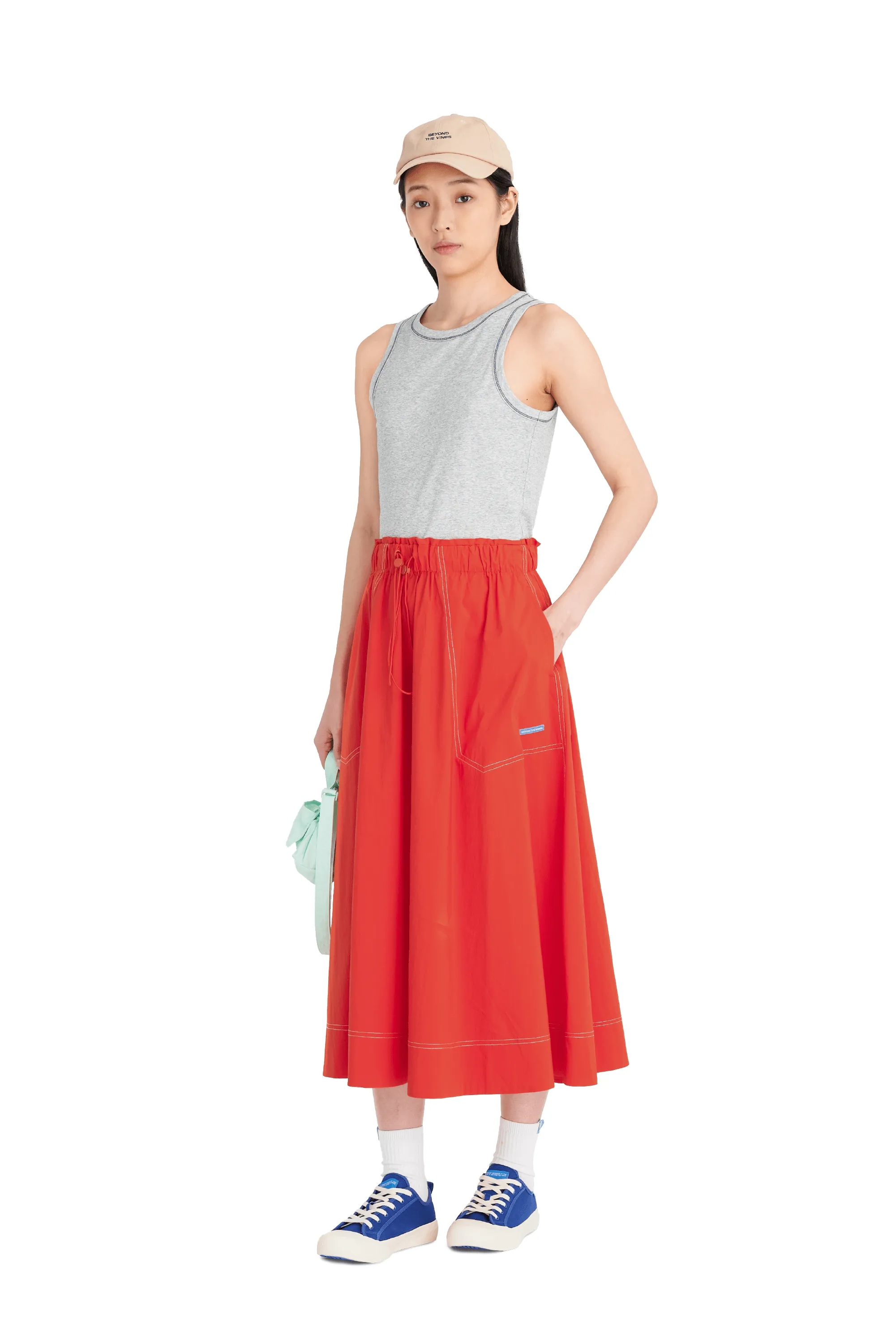 Toggle Midi Skirt