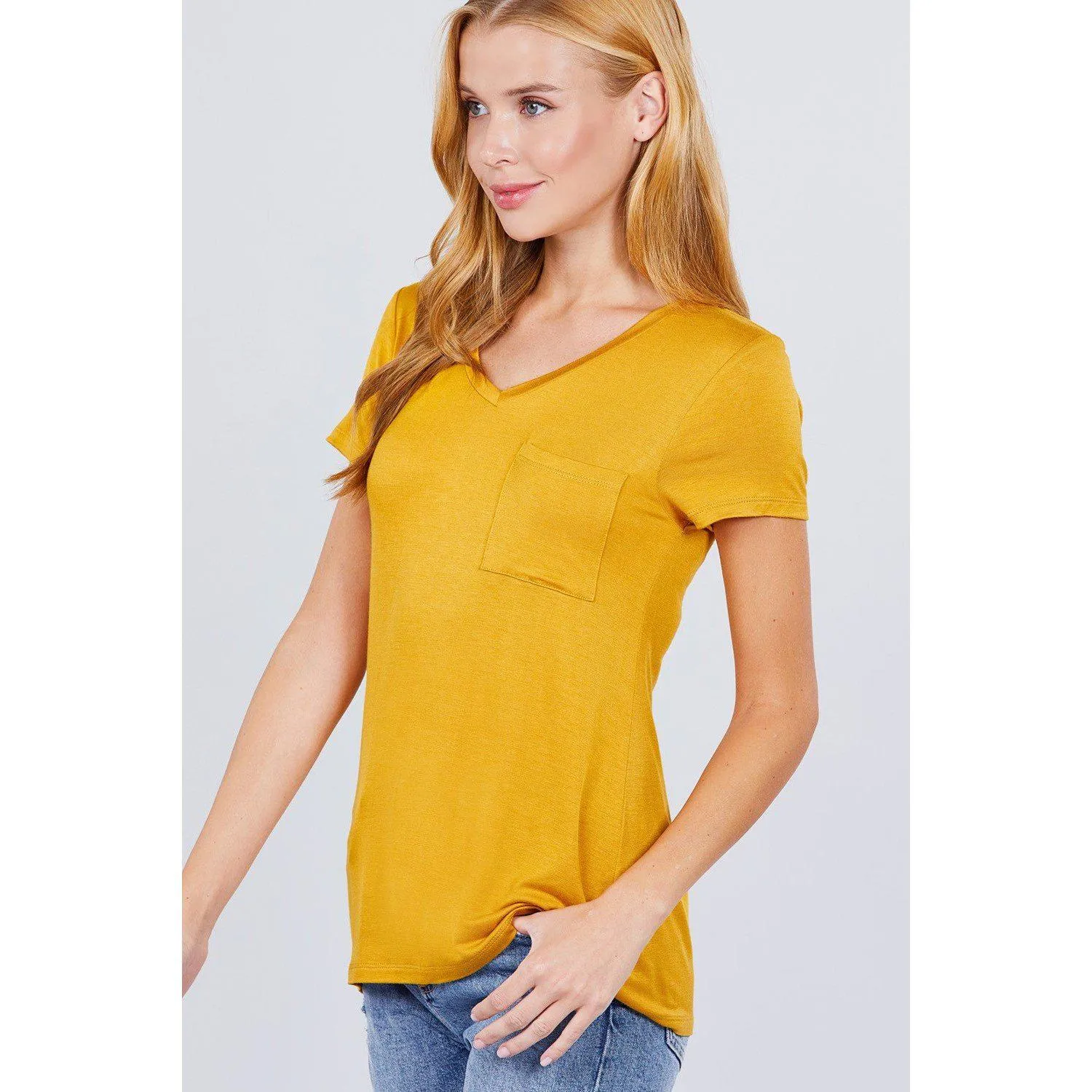 V-neck Rayon Jersey Top