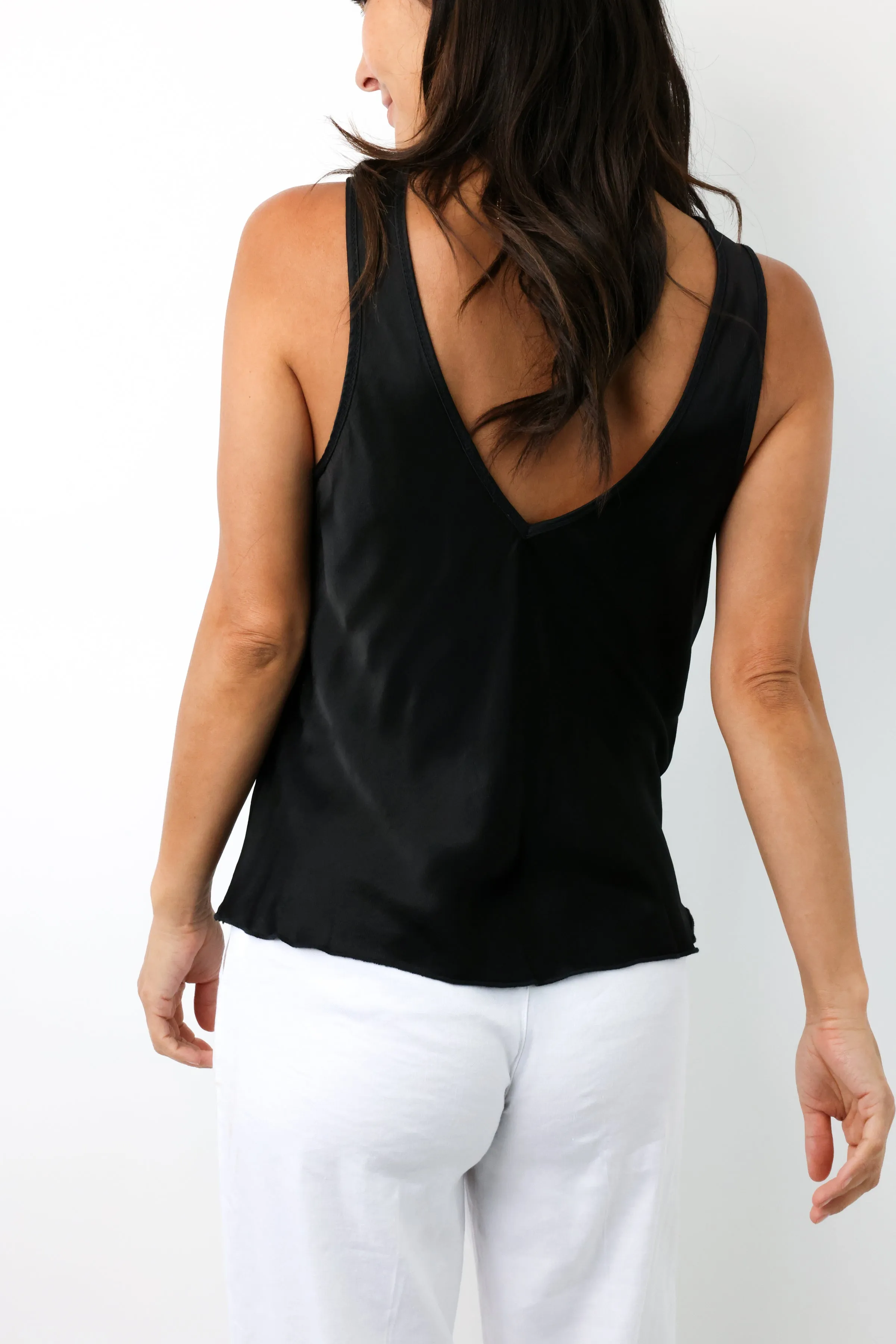 V-Neck Wide Strap Tank Top