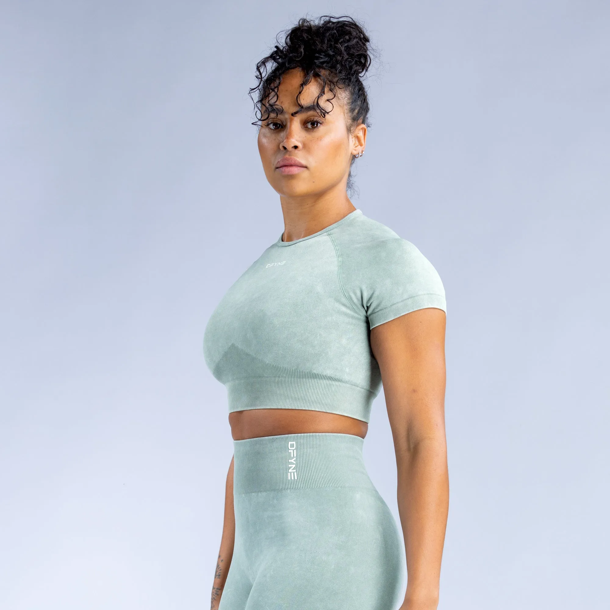 Valkyrie Acid Wash Crop Top