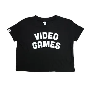 VIDEO GAMES Crop Top (Black)