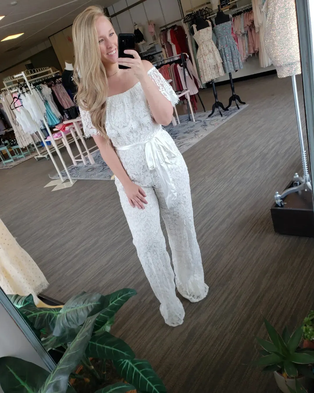 White Lace Jumpsuit