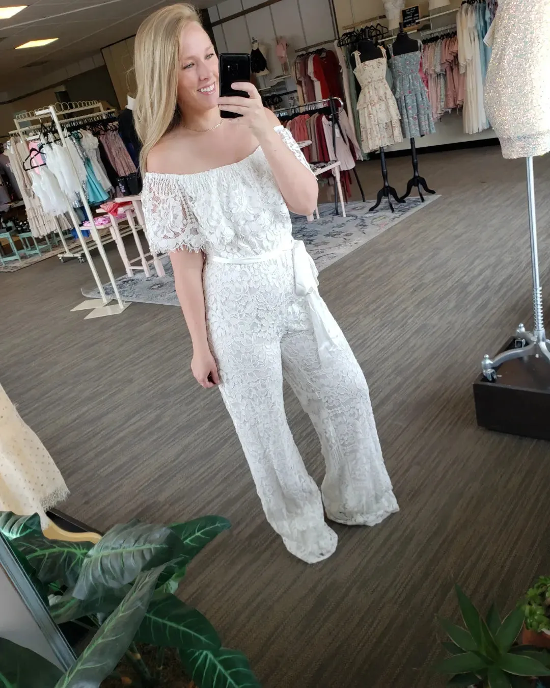 White Lace Jumpsuit