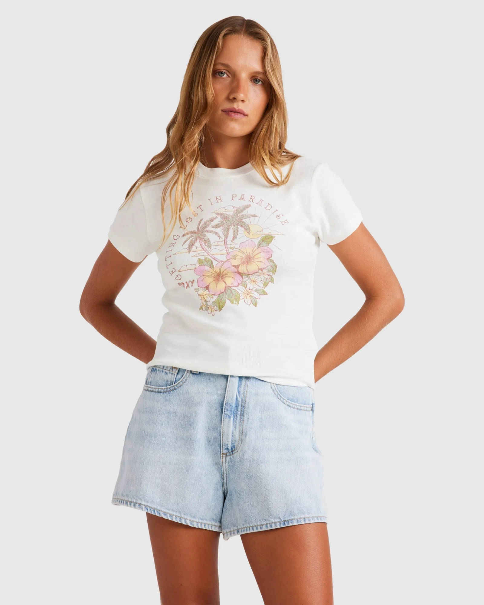 Womens Hibiscus Paradise Tank Top